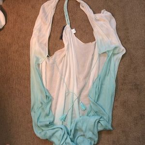 Blue and White Beach Shall